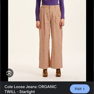 Lucy & Yak Cole Loose Jeans: Organic Twill - Starlight